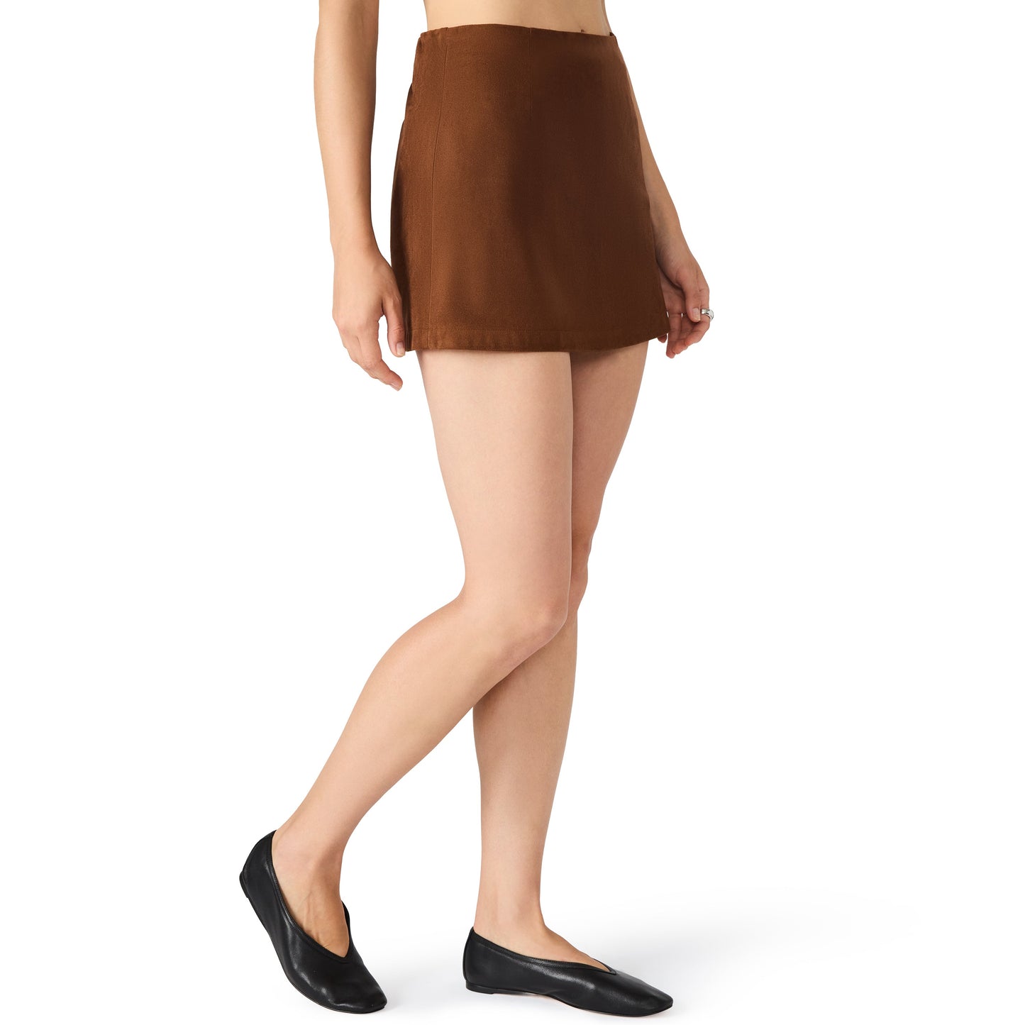  Cindi Suede Mini Skirt, Chicory Coffee | Steve Madden