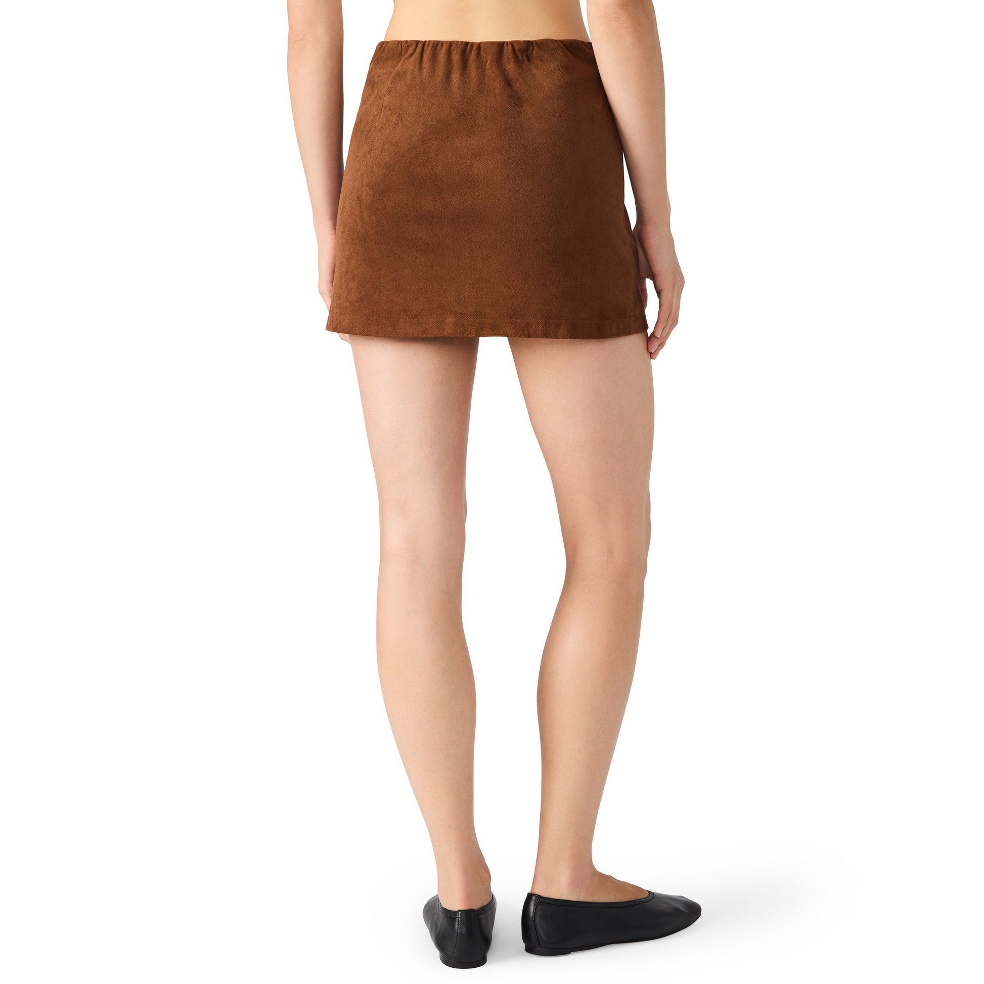  Cindi Suede Mini Skirt, Chicory Coffee | Steve Madden
