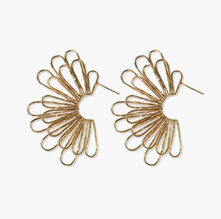  Florence Fanned Layered Loop Earrings | Ink + Alloy