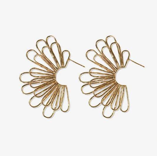  Florence Fanned Layered Loop Earrings | Ink + Alloy