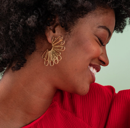  Florence Fanned Layered Loop Earrings | Ink + Alloy