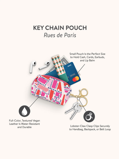  Rues De Paris Key Chain Pouch