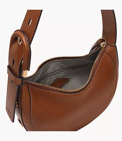  Harwell Crescent Handbag, Brown | FOSSIL