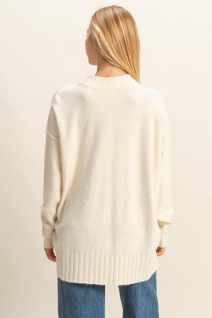  Oakleigh Relaxed Fit Sweater, Whip Cream