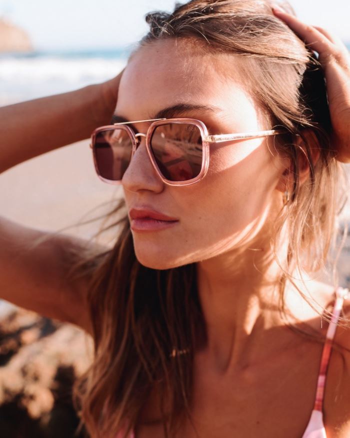  Cruz Polarized Sunglasses, Watermelon/Plum | I-SEA