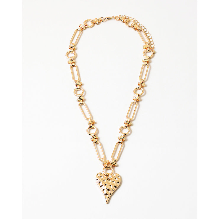  Vera Heart Pendant Necklace, Gold
