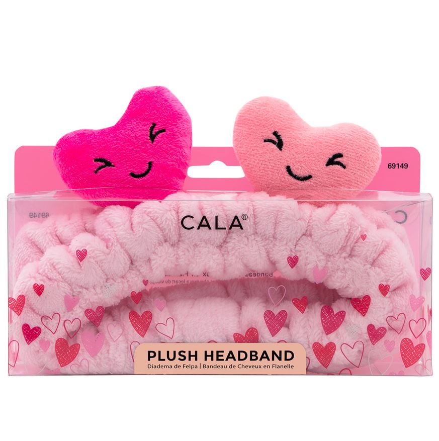  Pink Heart Plush Headband | Pineapple Beauty