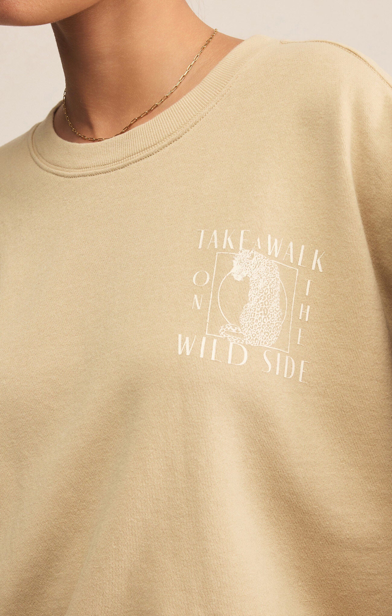 Wild Side Sweatshirt, Washed Gold | Z Supply