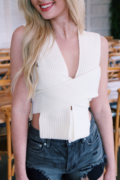  Kari Convertible Crop, Ivory
