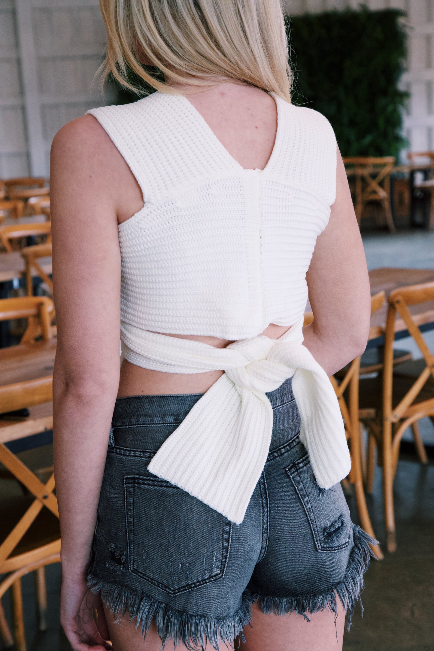  Kari Convertible Crop, Ivory