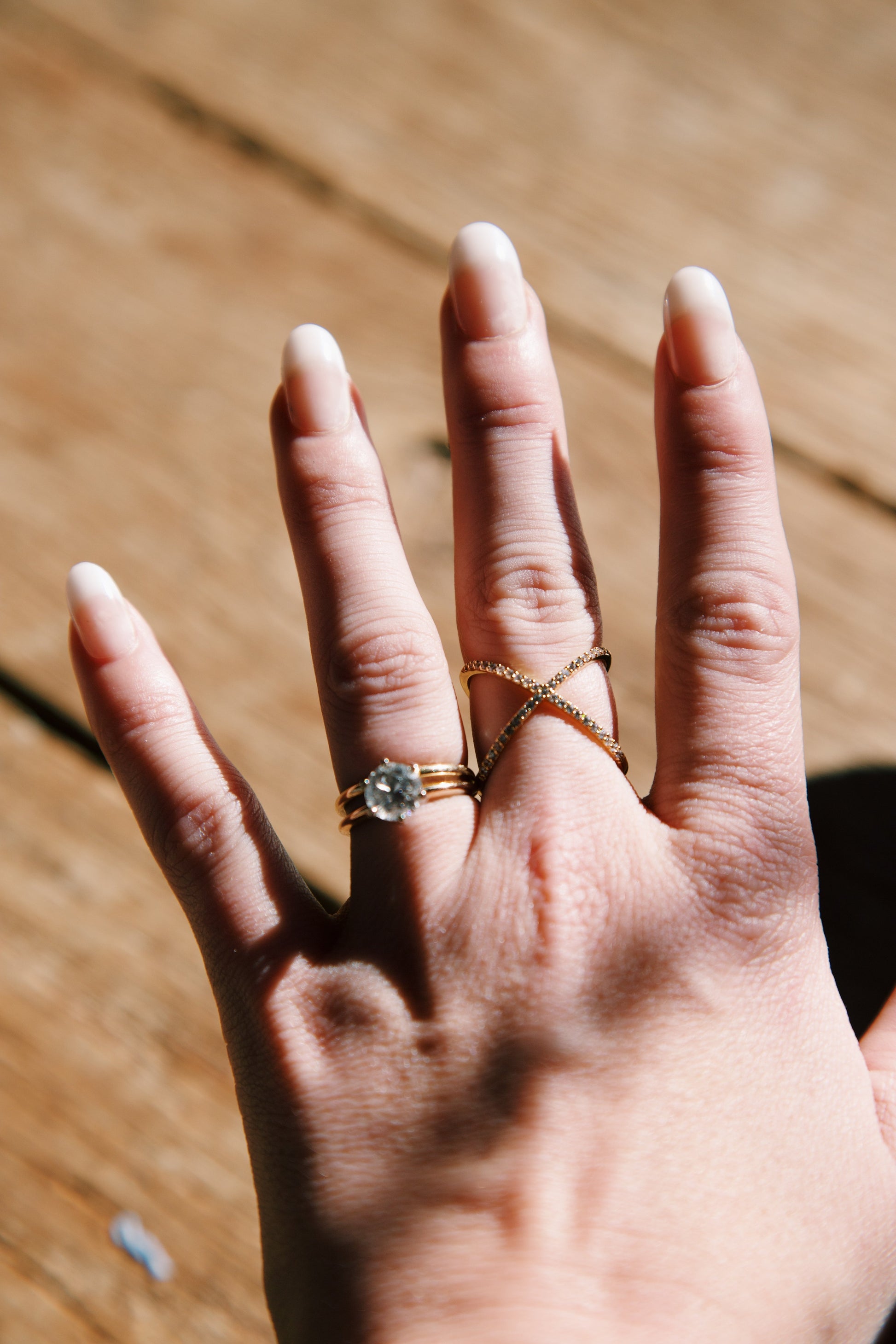  Cassia Criss Cross Ring, Gold