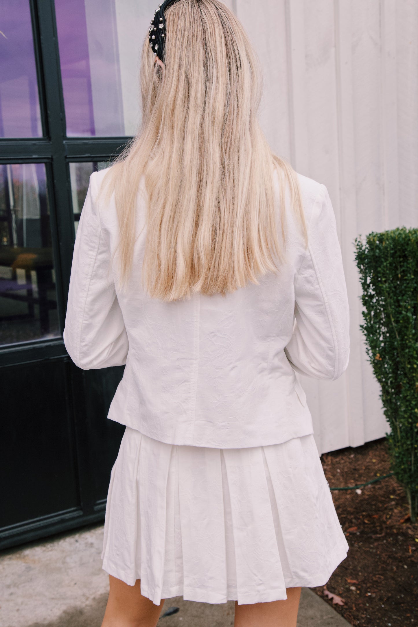  Crishelle Pleated Skirt, White