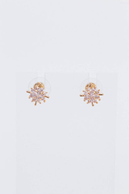  North Star Diamond Earrings, Gold