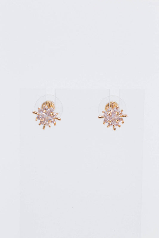  North Star Diamond Earrings, Gold