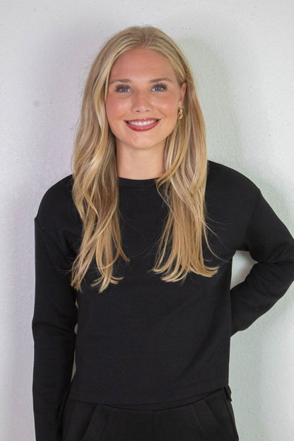  Airessentials Side Slit Top, Very Black | SPANX