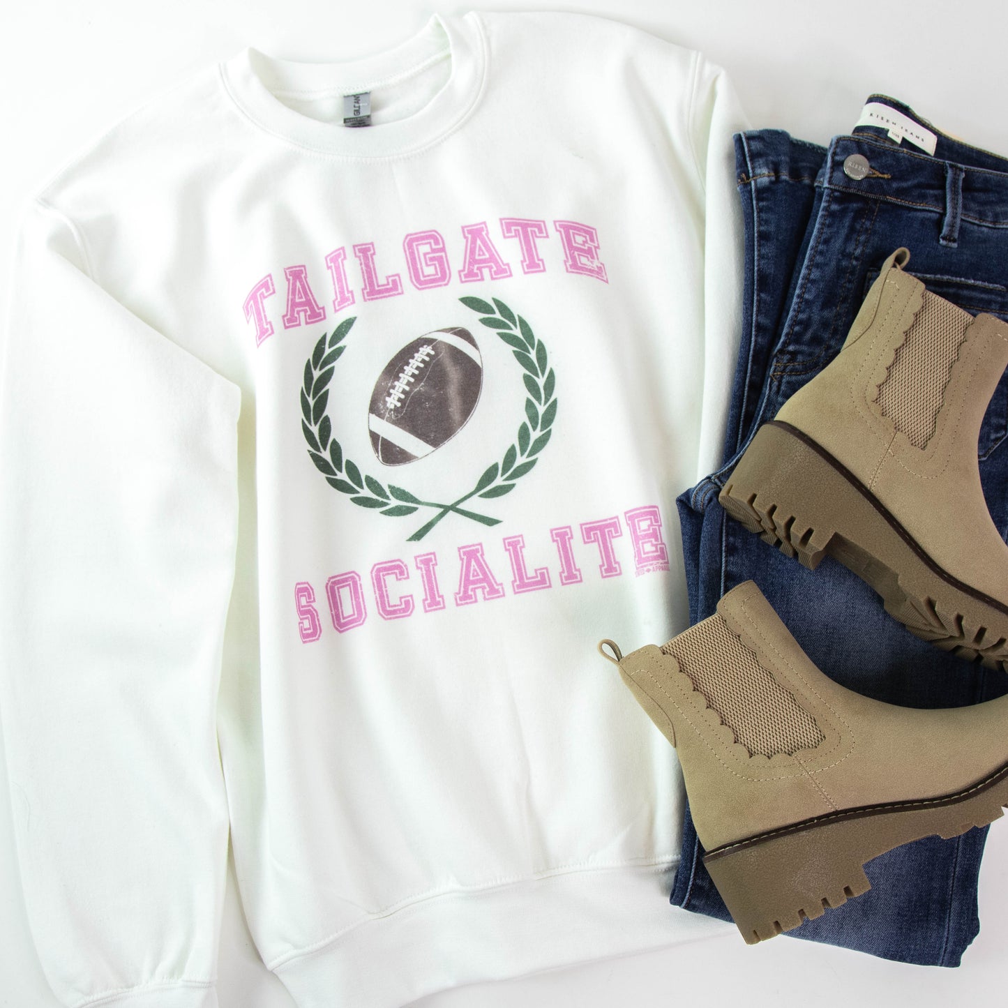  Tailgate Socialite Sweatshirt, White