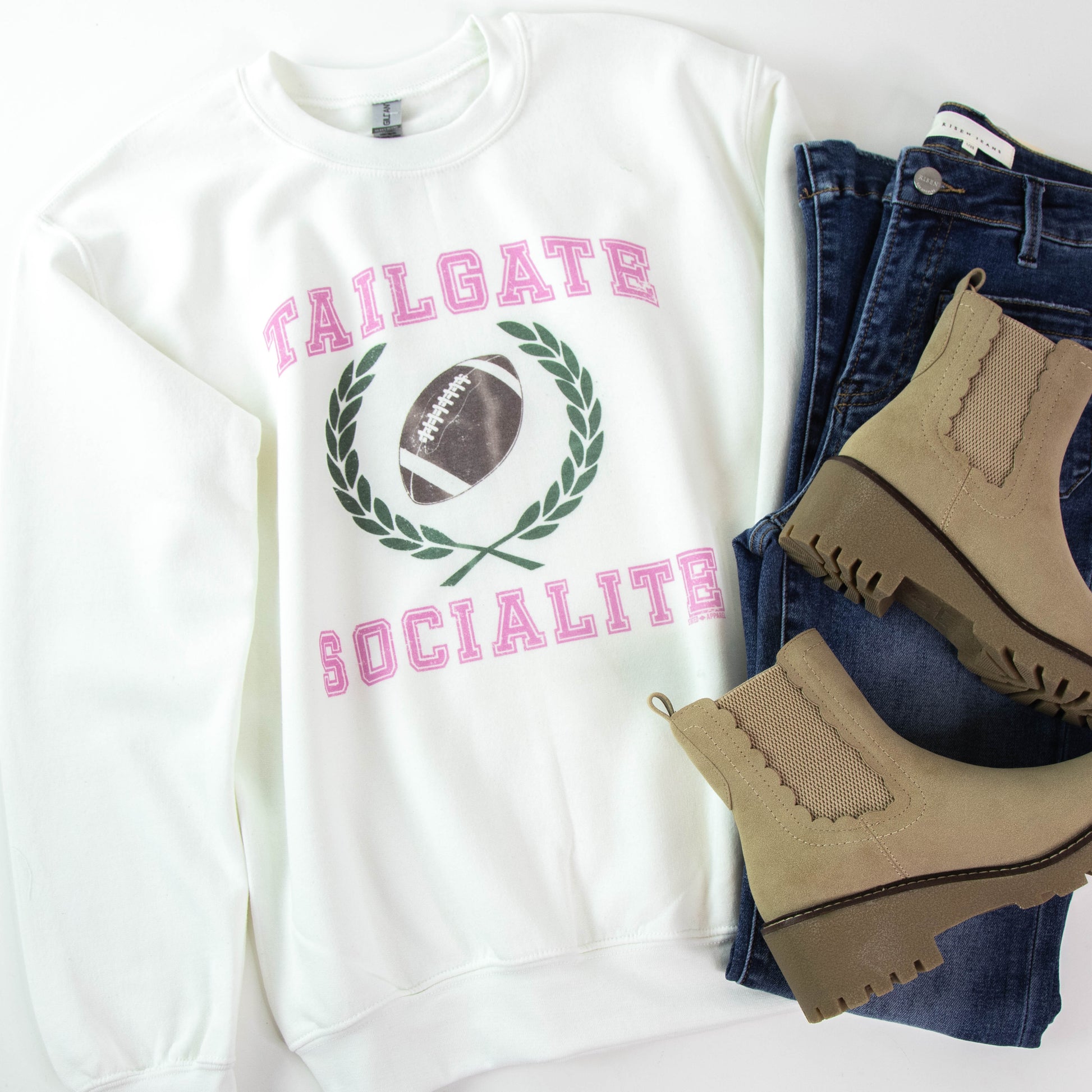  Tailgate Socialite Sweatshirt, White