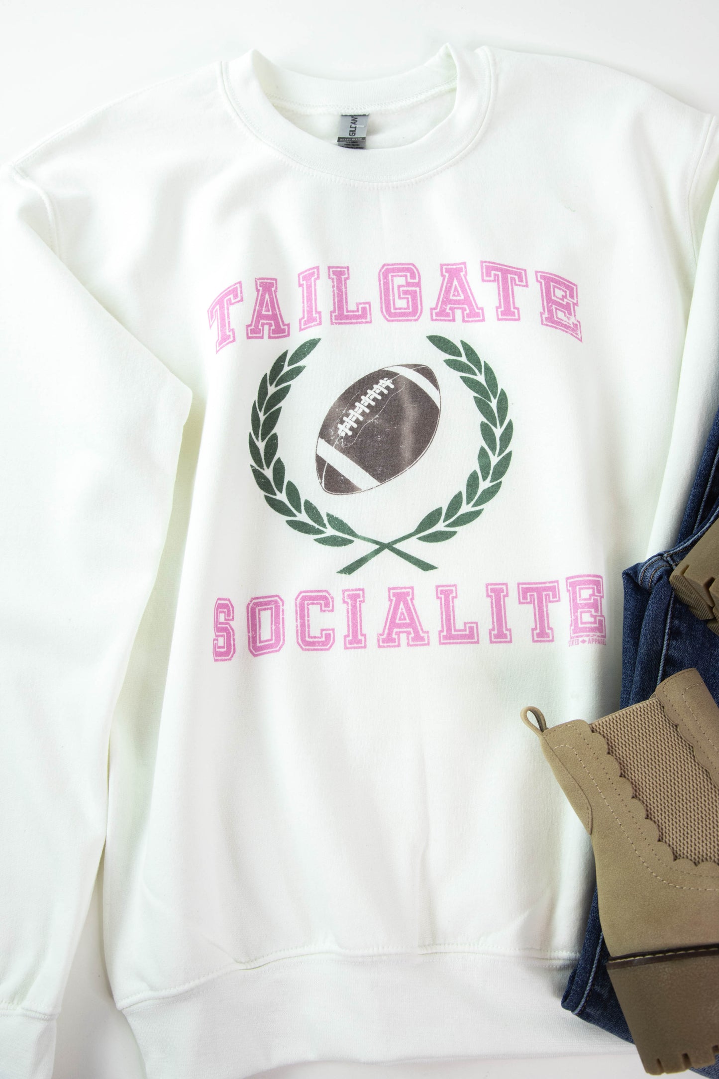  Tailgate Socialite Sweatshirt, White