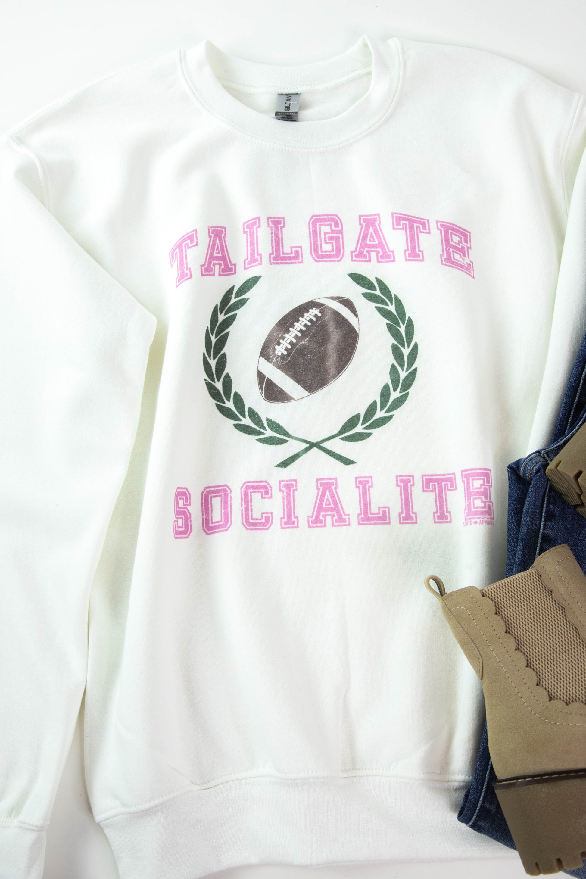  Tailgate Socialite Sweatshirt, White