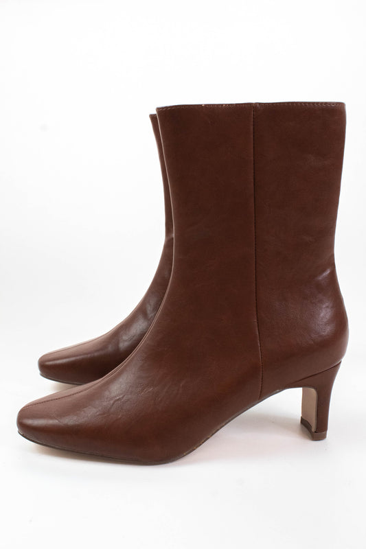  Adler Faux Leather Ankle Boot, Cognac | Beach By Matisse