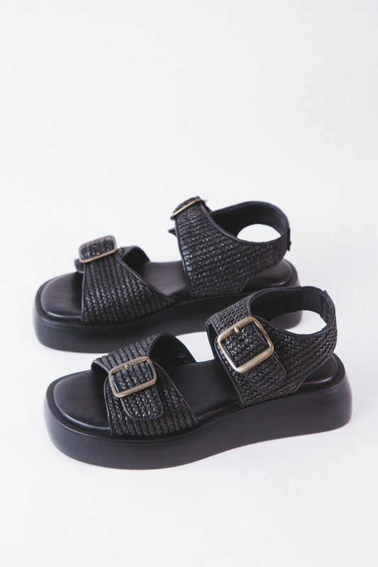  Mandi Weave Sandal, Black | Free People
