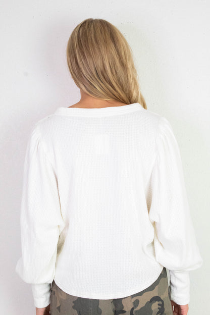  Quinn Knit Top, Ivory | Free People