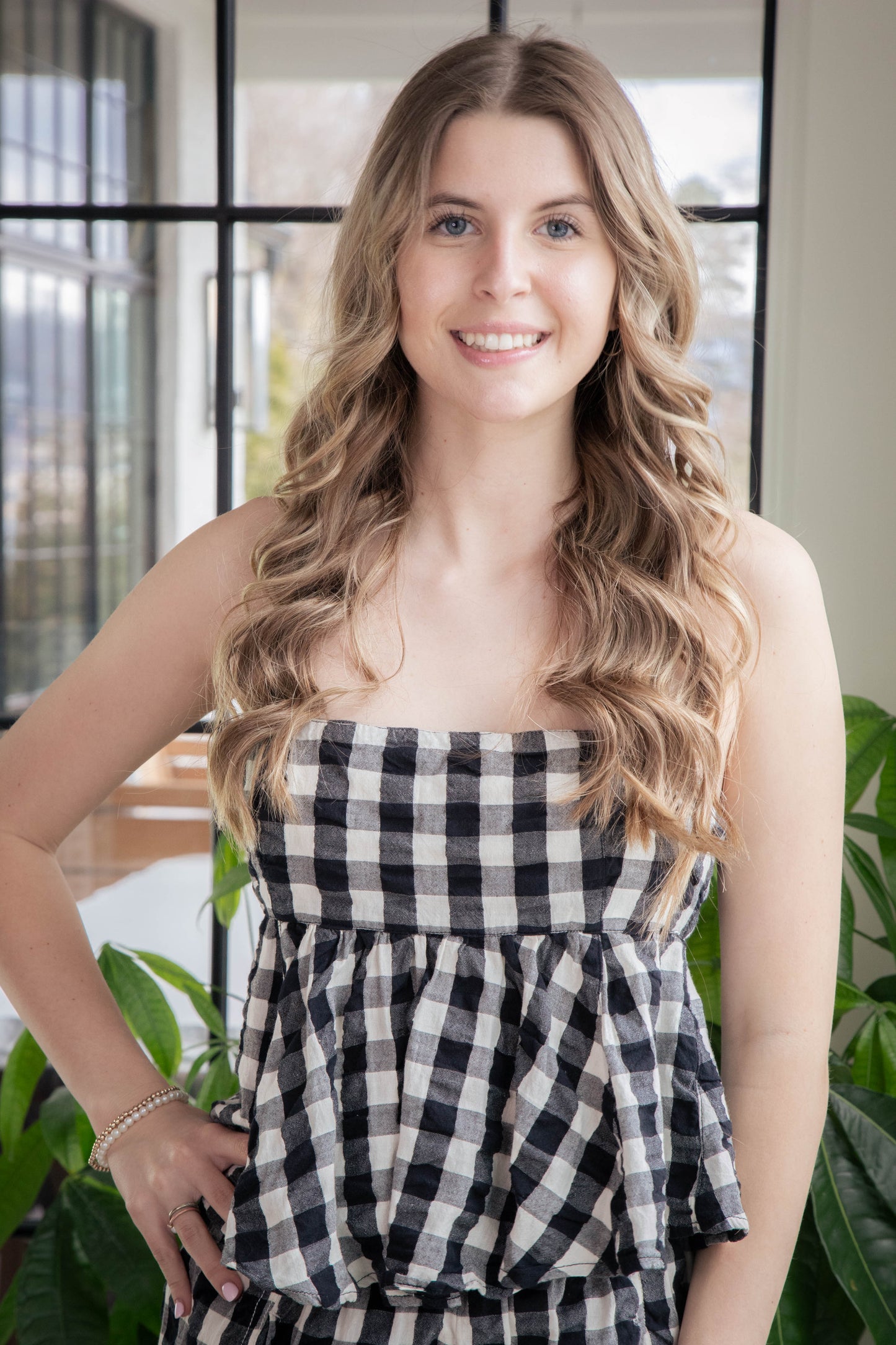  Mia Plaid Tank, Black Combo | Free People