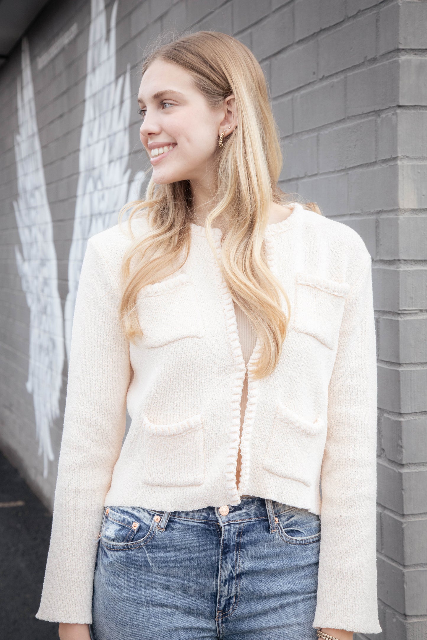  Annamarie Cardigan, Cream