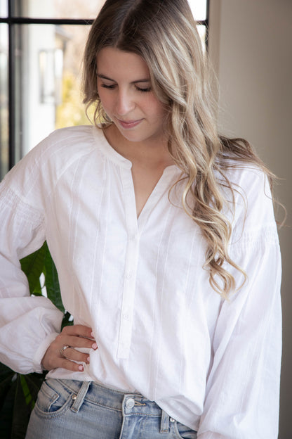  Sunday's Best Blouse, White | Sanctuary