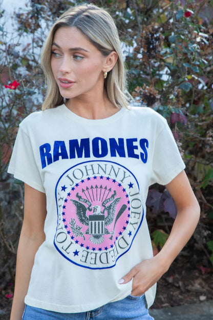  Ramones Classic Seal Tour Tee, Stone Vintage | Daydreamer