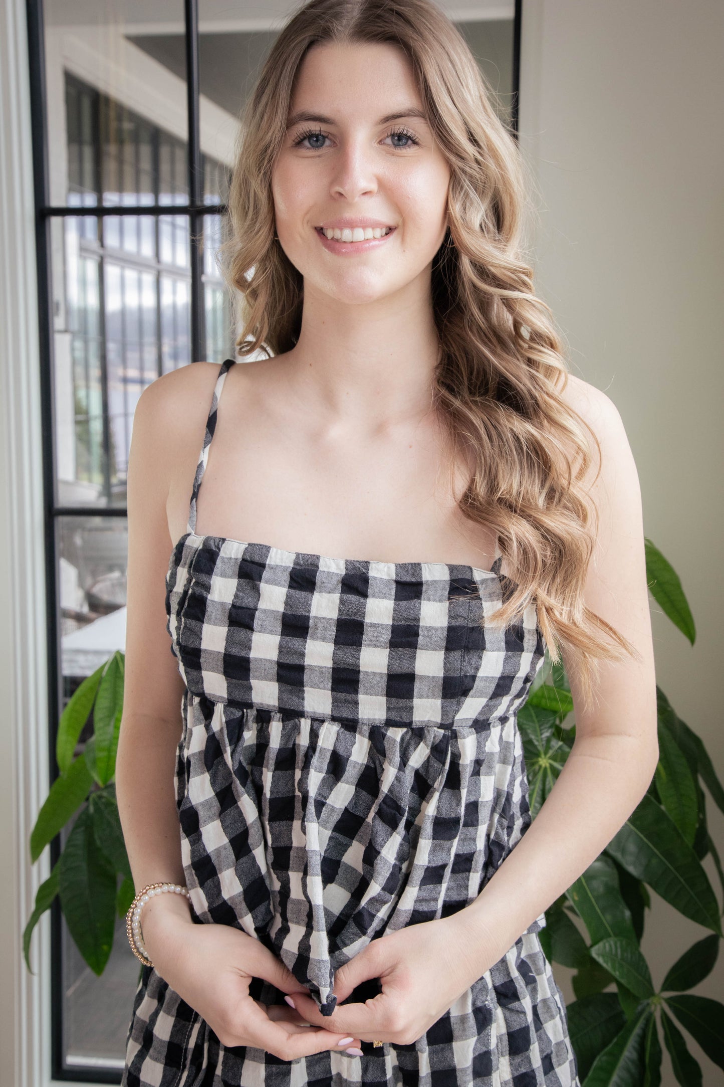  Mia Plaid Tank, Black Combo | Free People
