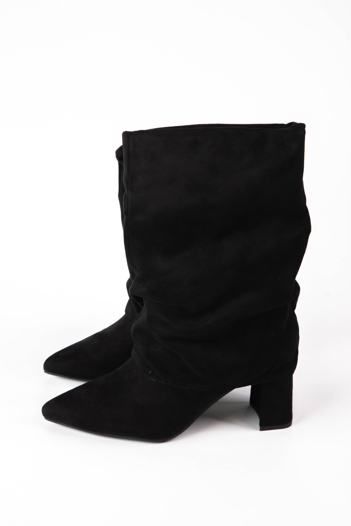  Mozart Foldover Mid Calf Boot, Black