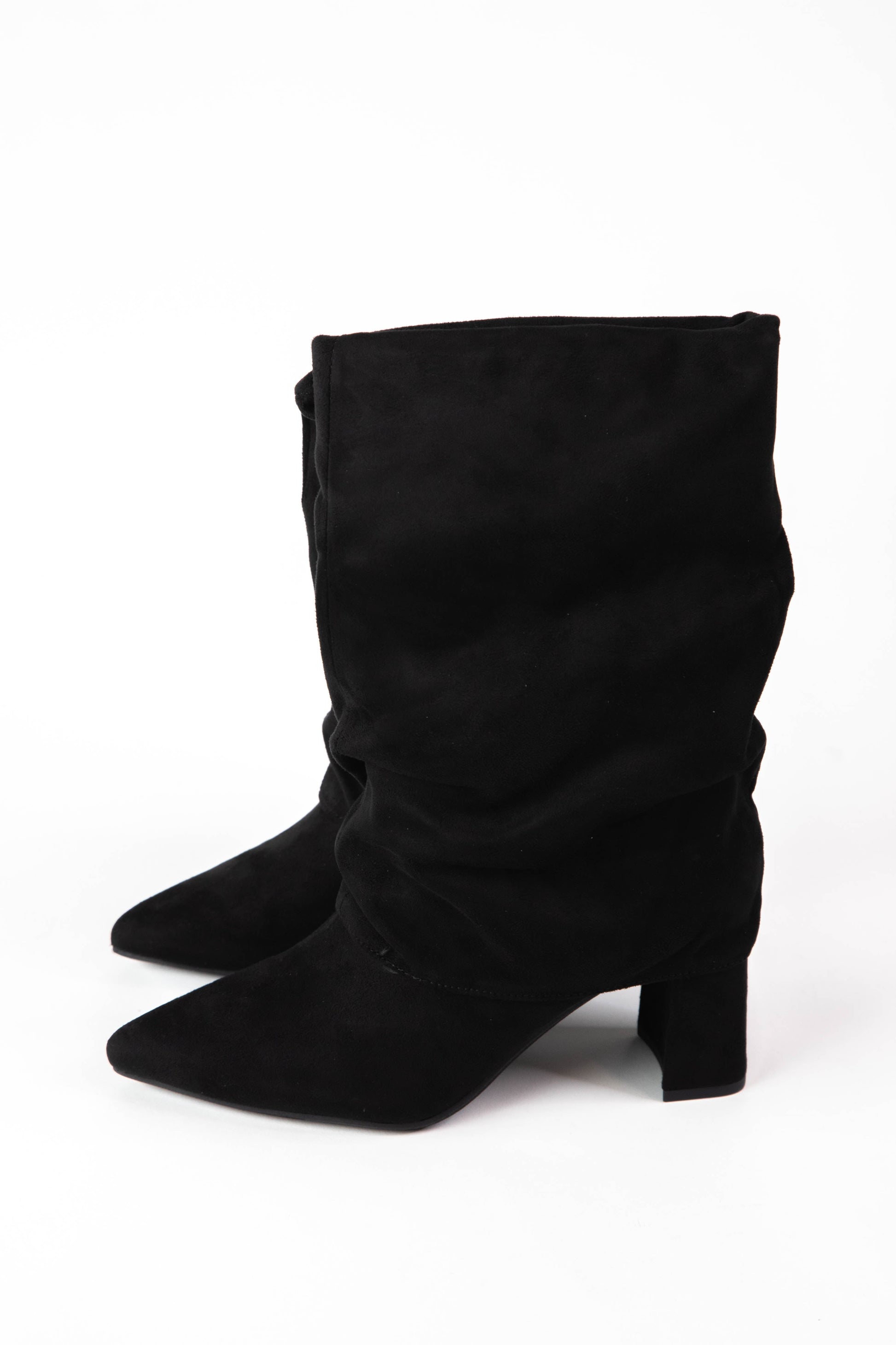  Mozart Foldover Mid Calf Boot, Black