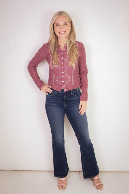  Jae Knit Top, Crushed Berry | Free People