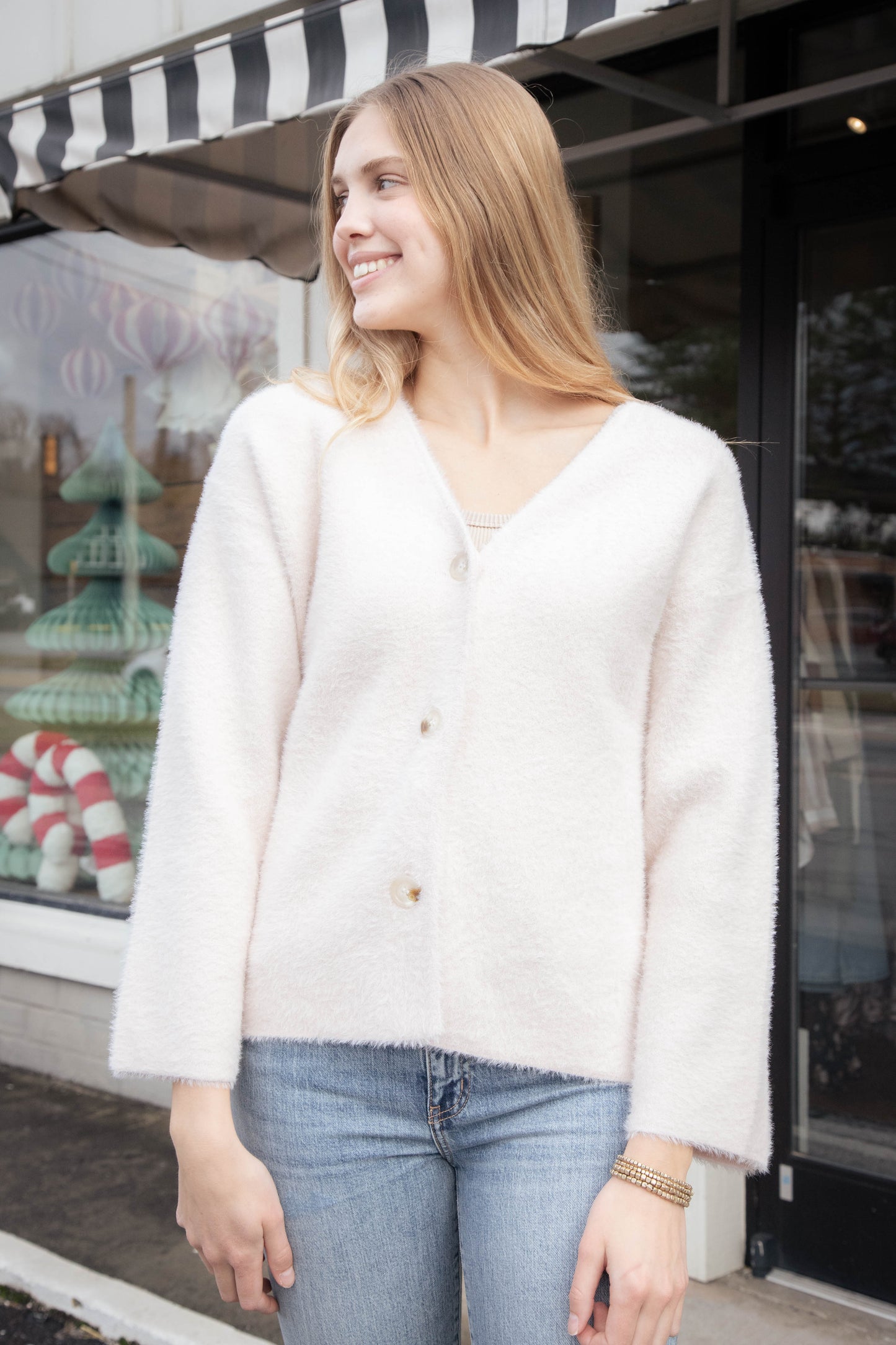  Consistency Soft Cardigan Coat, Light Blush | Sadie & Sage