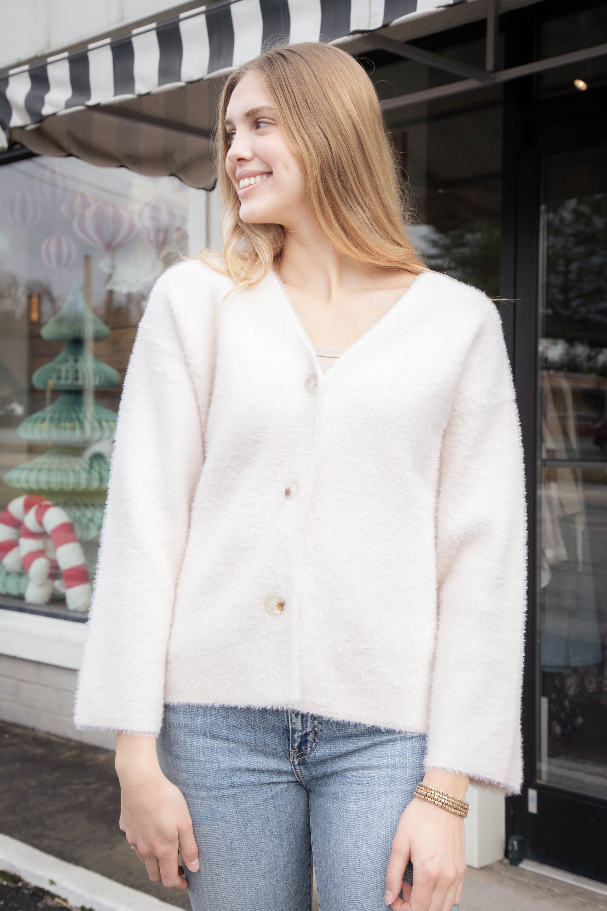  Consistency Soft Cardigan Coat, Light Blush | Sadie & Sage