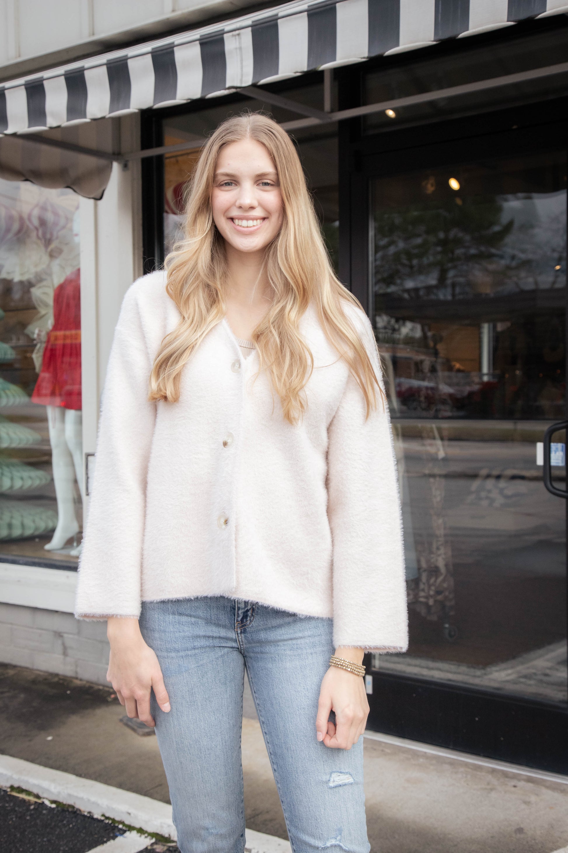  Consistency Soft Cardigan Coat, Light Blush | Sadie & Sage