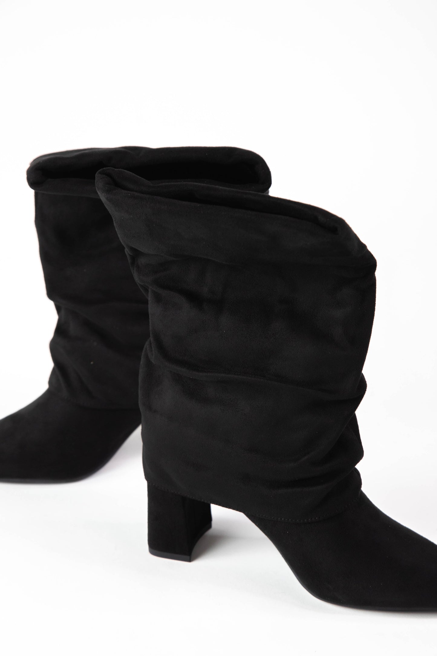  Mozart Foldover Mid Calf Boot, Black