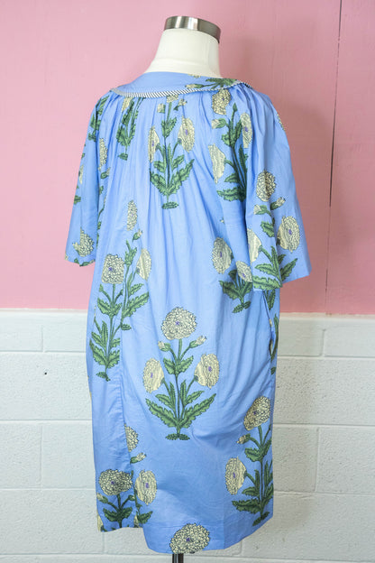  Kassidy Floral Tunic Dress, Periwinkle Mix | Plus Size