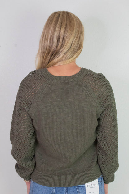  Perfect Time V-Neck Sweater, Kalamata | Sanctuary