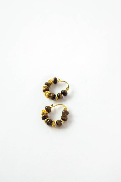  Harriet Beaded Small Hoop Earrings