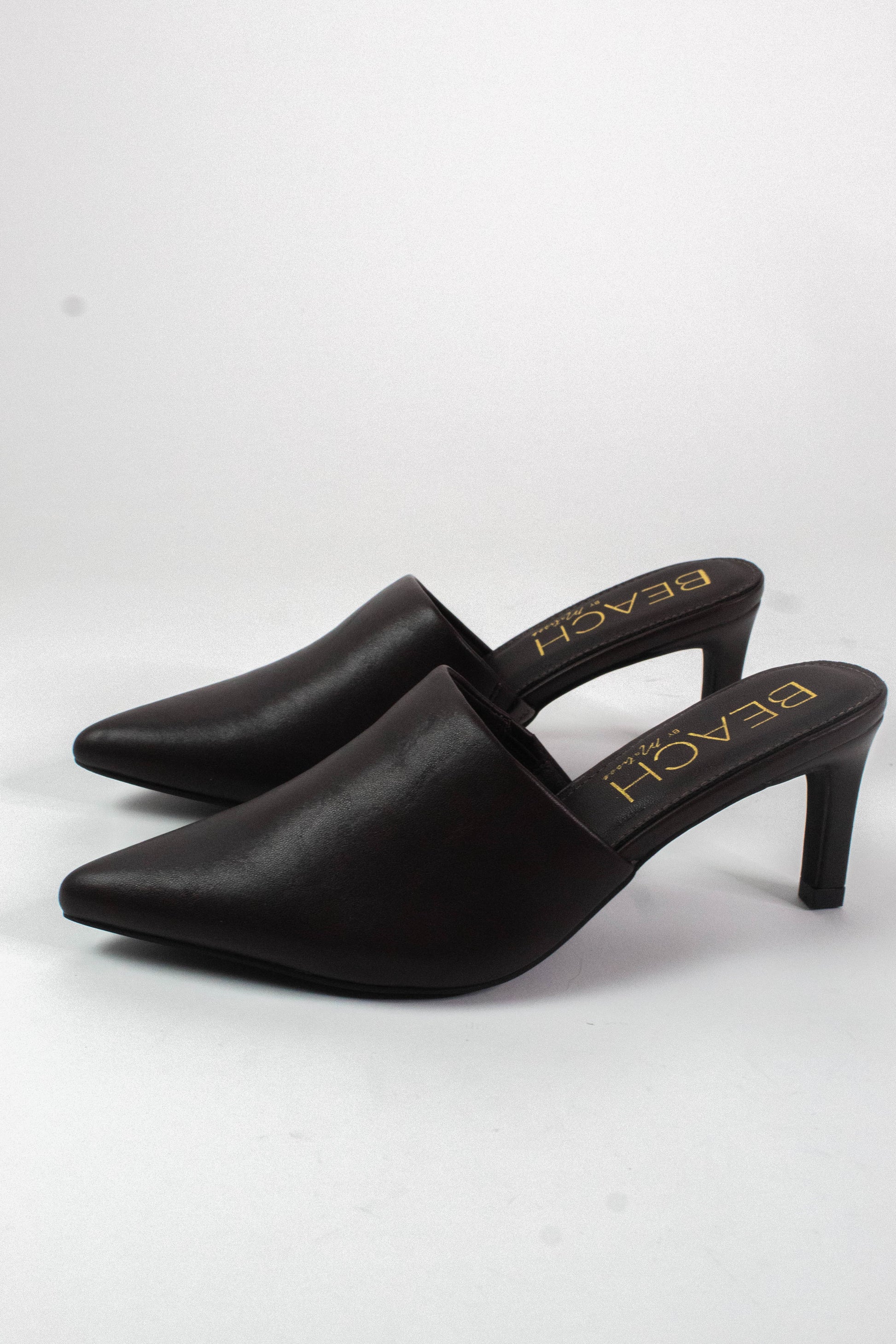  Garret Pointed Toe Heel, Coffee | Beach By Matisse