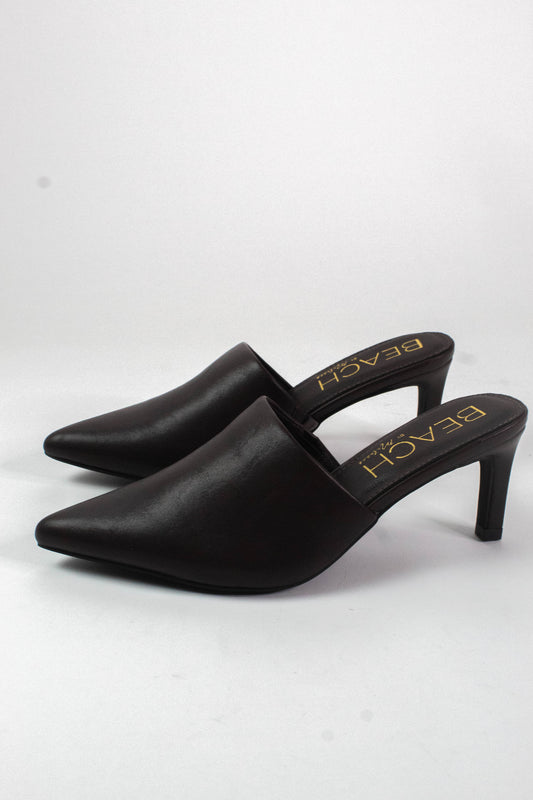  Garret Pointed Toe Heel, Coffee | Beach By Matisse