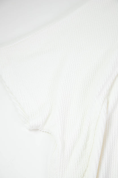  Lila Dolman Sleeve Ribbed Top, Ivory | Plus Size