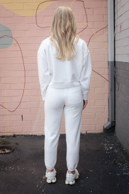  Josie Pull On Jogger, Ivory Melange | RD Style