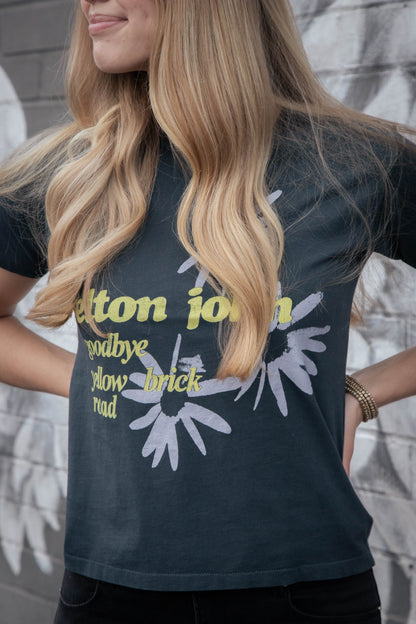  Elton John Yellow Brick Road Tee, Vintage Black | Daydreamer