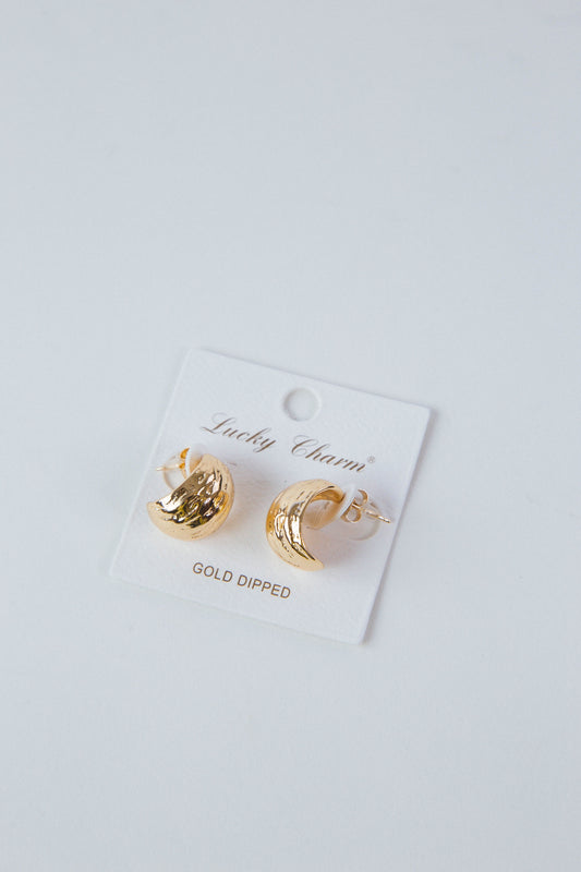  Bridget Wide C Hoop Earrings