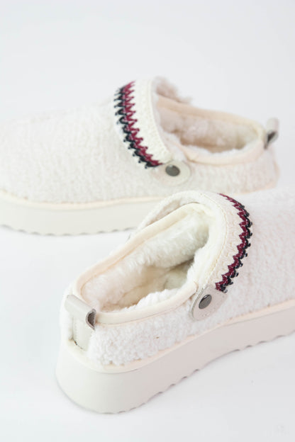 Storm Faux Fur Lining Mule, Ivory | Beach By Matisse