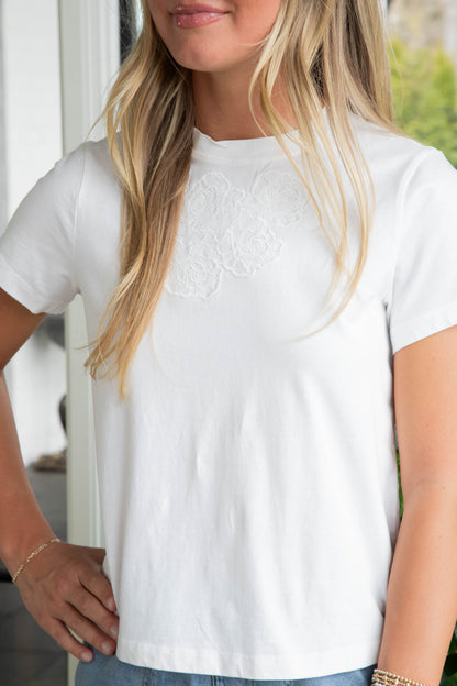  Rosehead Tee, White | Sanctuary