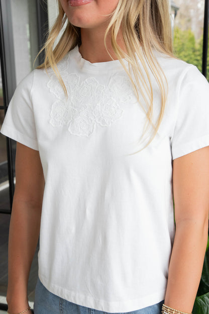  Rosehead Tee, White | Sanctuary